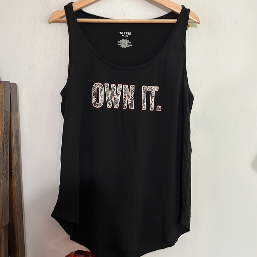 Torrid Active Plus Size Black Own It Wicking Tank… - image 5